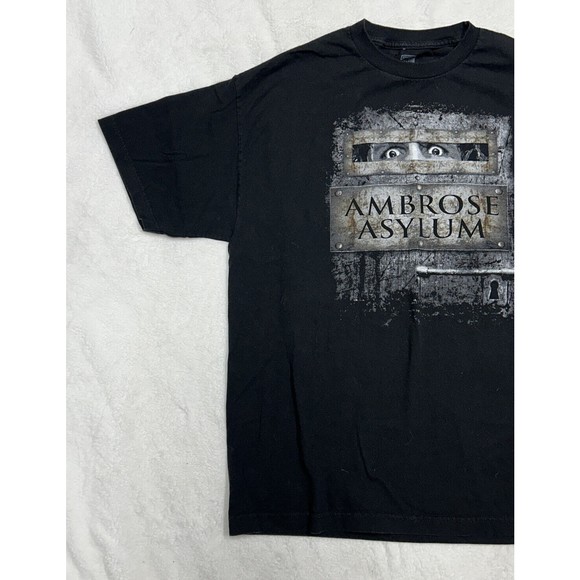 WWE Dean Ambrose Asylum Pro Wrestling Talk Show Black Graphic T-Shirt Mens Sz XL - Picture 2 of 7